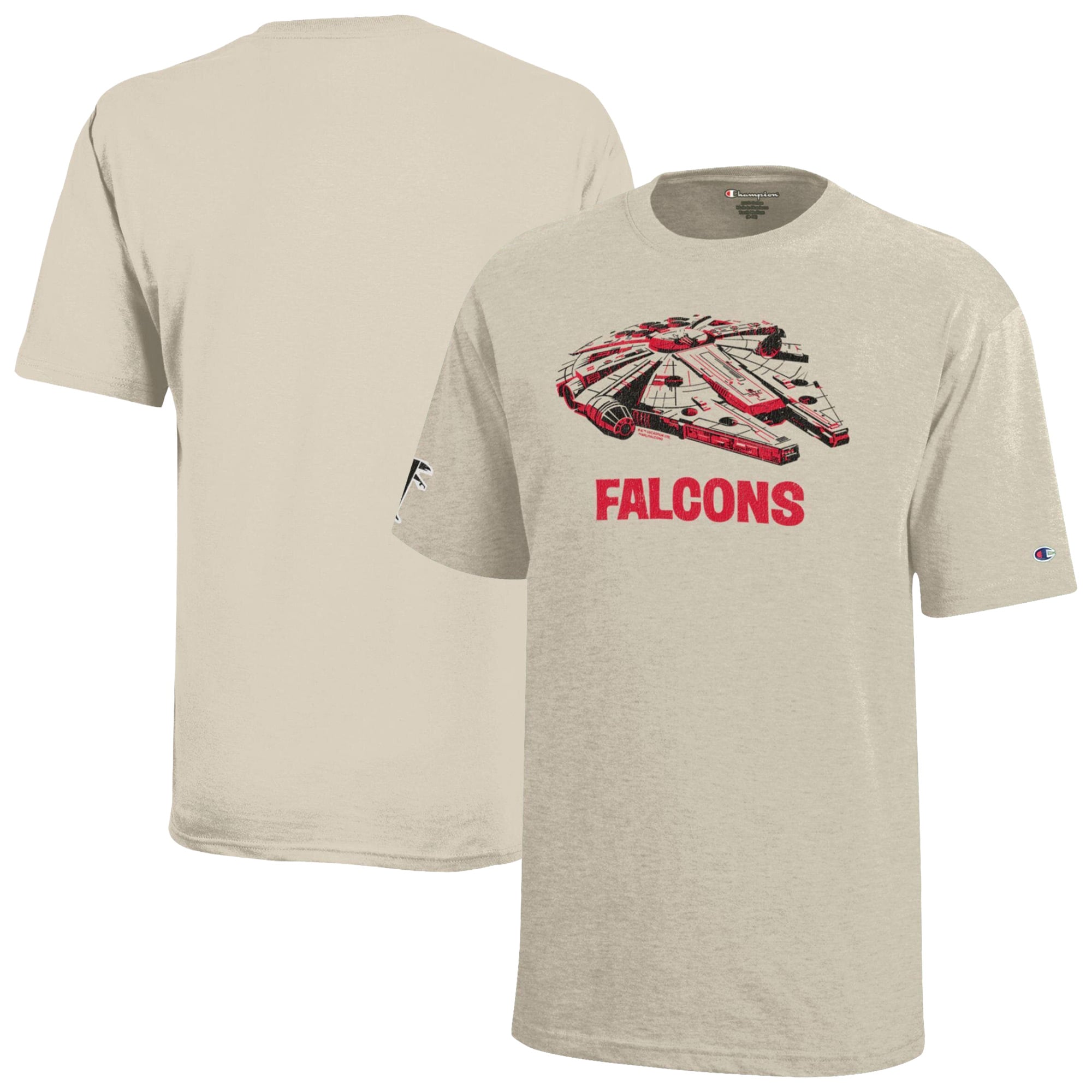 T-shirt enfant Disney x Champion Oatmeal Atlanta Falcons Millennium Falcon