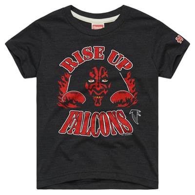  Atlanta Falcons Homage Youth Star Wars Dark Side T-Shirt - Charcoal