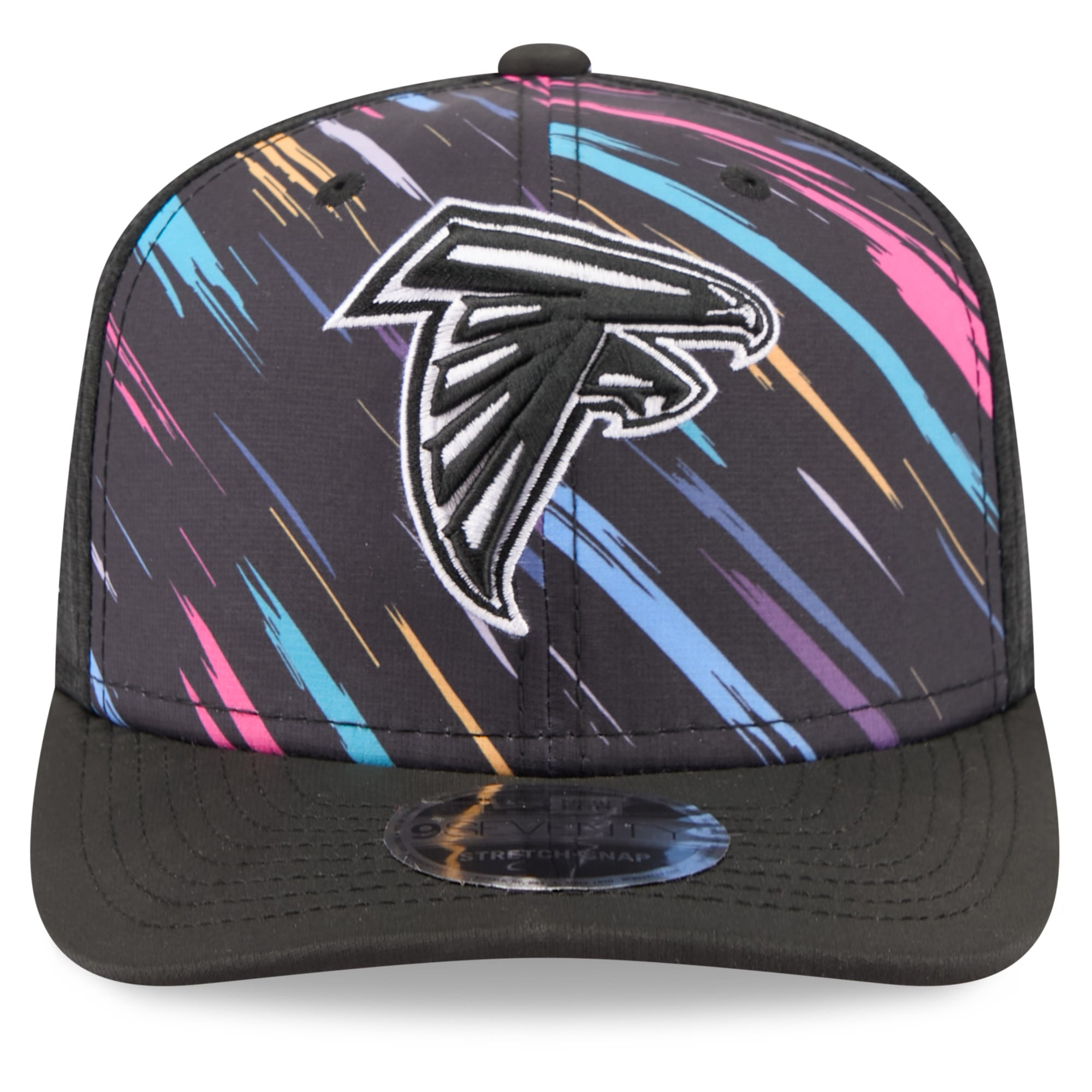 Youth New Era Black Atlanta Falcons 2026 NFL Crucial Catch 9SEVENTY Adjustable Trucker Hat