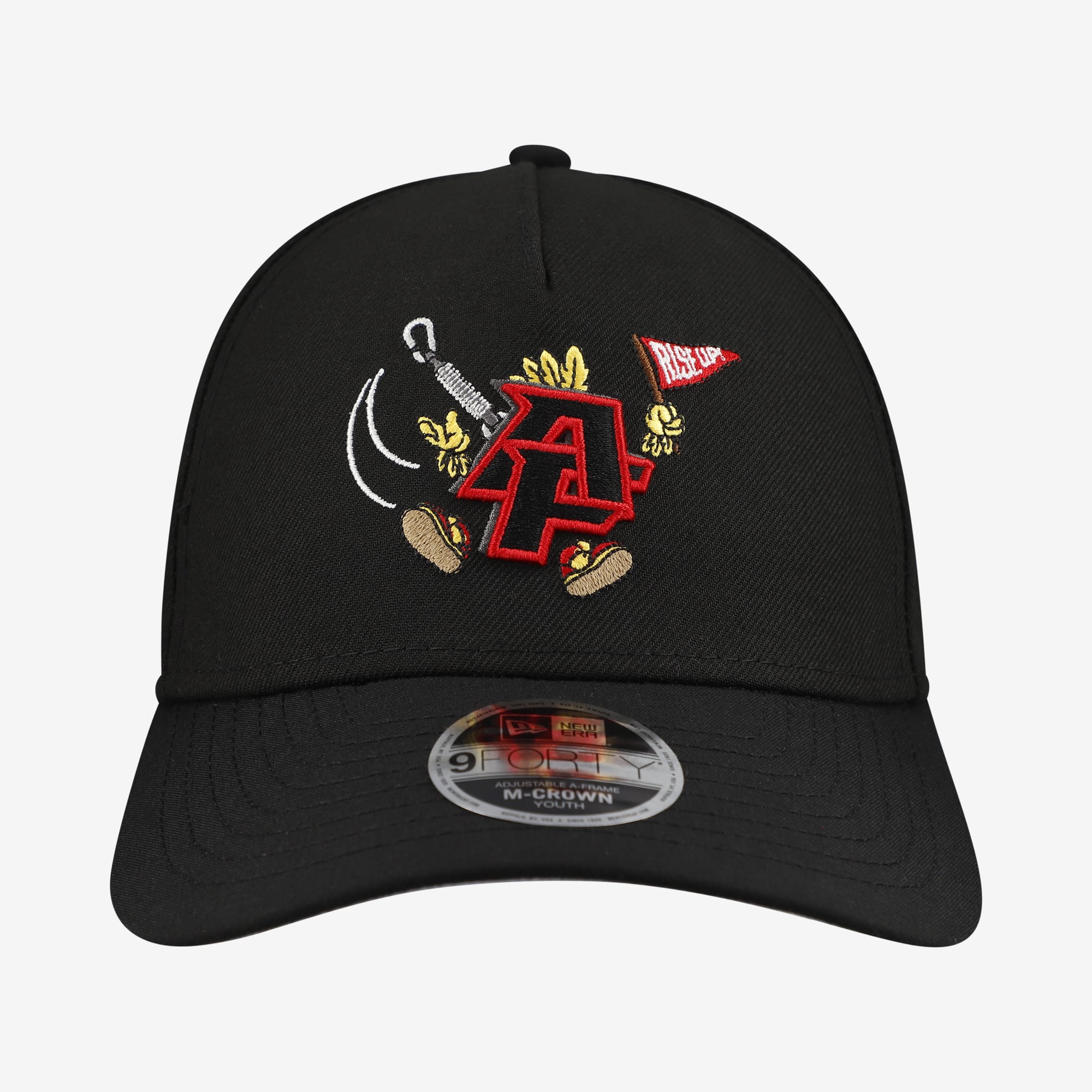 Casquette ajustable New Era 9FORTY A-Frame noire Atlanta Falcons pour jeunes