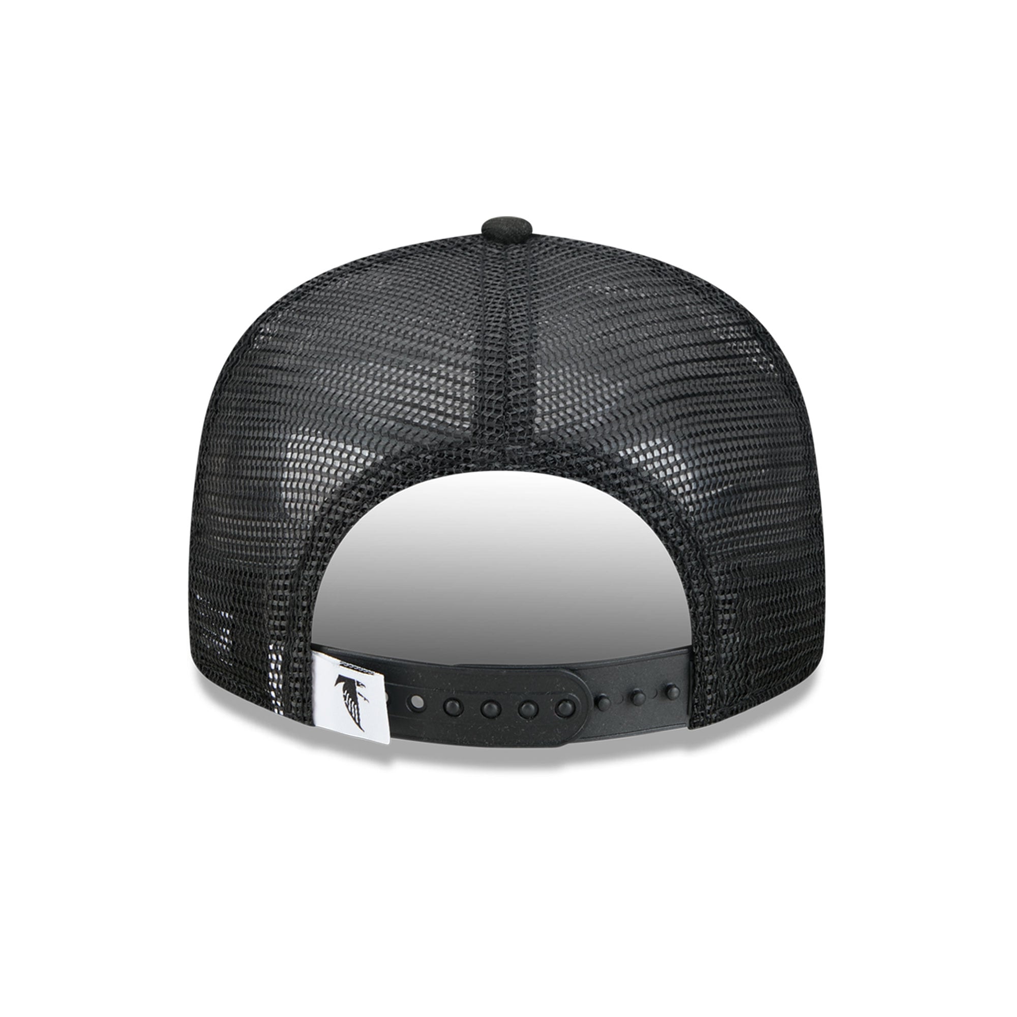 Casquette trucker New Era noire Atlanta Falcons Throwback Main 9FIFTY pour jeunes