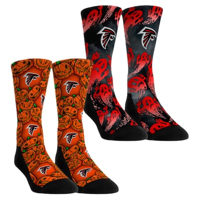  Atlanta Falcons Rock Em Youth Halloween Crew Socks 2-Pack Set - Orange