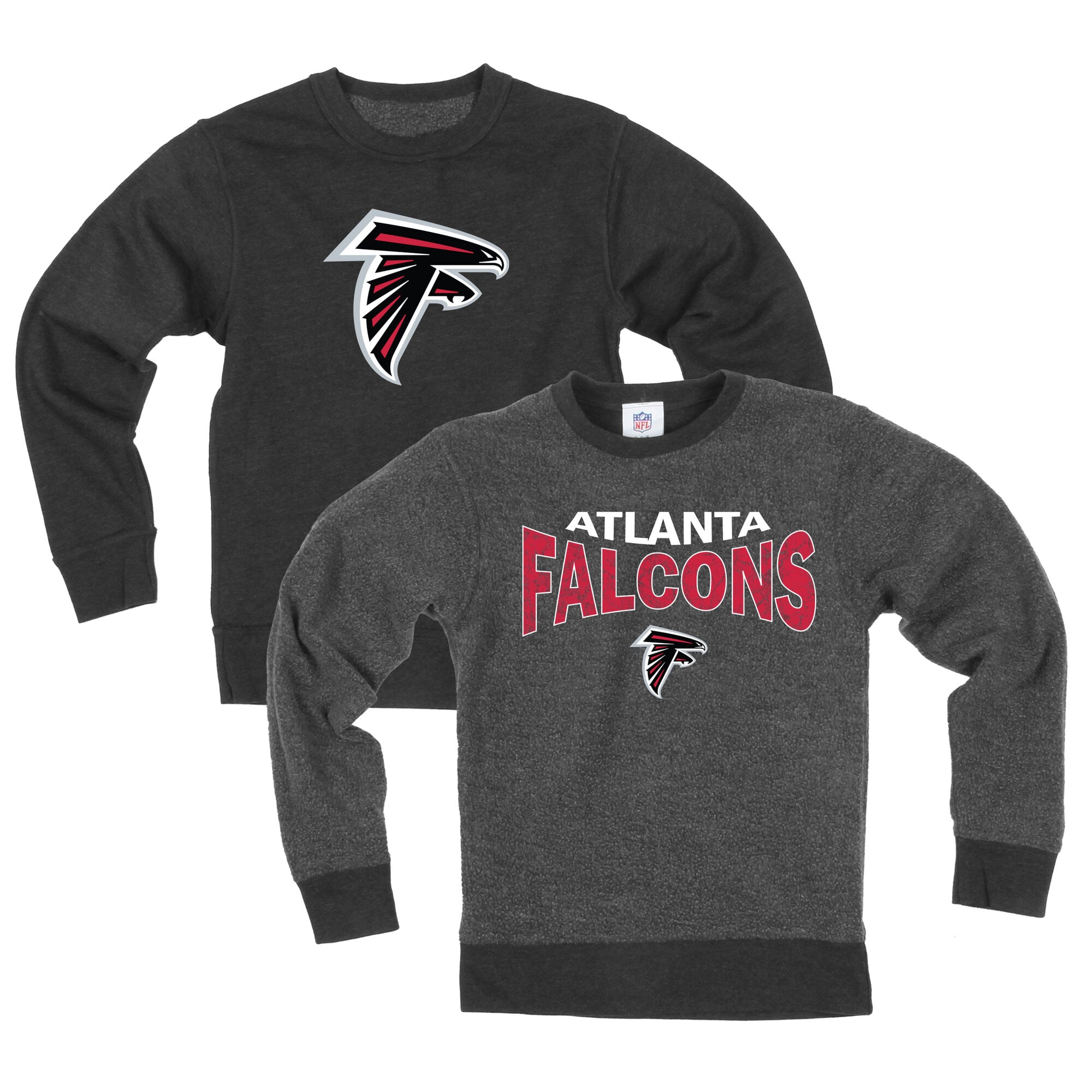 Youth Wes & Willy  Black Atlanta Falcons Reversible Fleece Sweatshirt