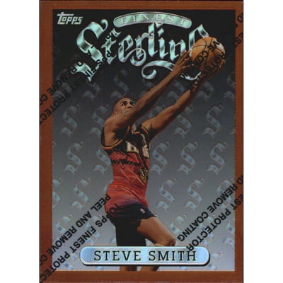 1996-97 Finest Refractors #214 Steve Smith B
