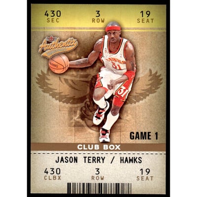 2002-03 Fleer Authentix Club #18 Jason Terry