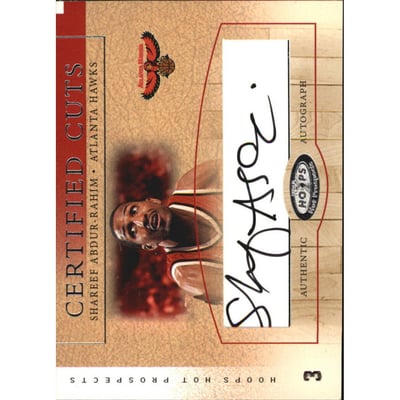 2002-03 Hoops Hot Prospects Certified Cuts #2 Shareef Abdur-Rahim