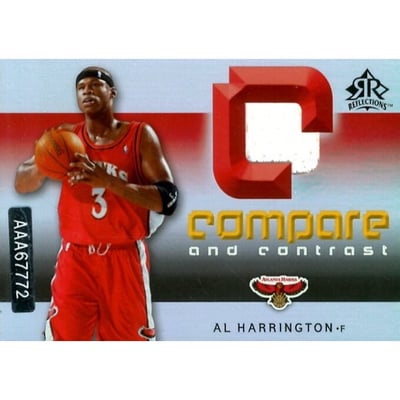 2005-06 Reflections Compare and Contrast Jerseys #HC Al Harrington/Josh Childress