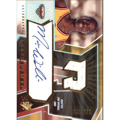2005-06 SPx #154 Marvin Williams JSY AU RC