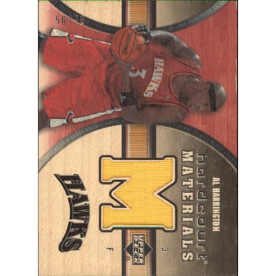 2005-06 Upper Deck Hardcourt Materials/Wood #AH Al Harrington