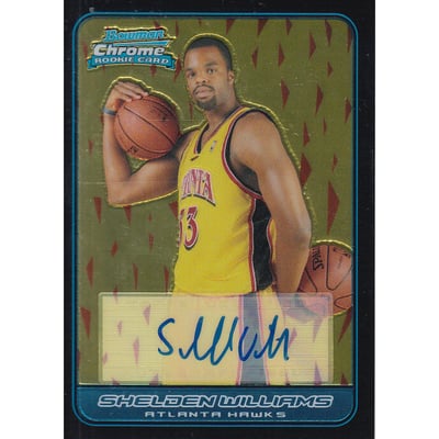 2006-07 Bowman Chrome #158 Shelden Williams A AU RC