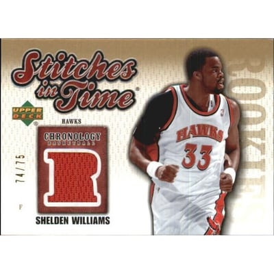 2006-07 Chronology Stitches in Time Gold #SITSW Shelden Williams