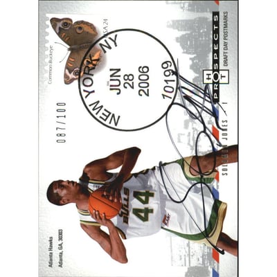 2006-07 Fleer Hot Prospects Draft Day Postmarks Autographs #SJ Solomon Jones