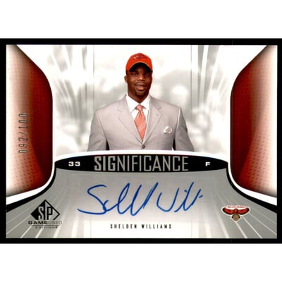 2006-07 SP Game Used SIGnificance #SW Shelden Williams/100