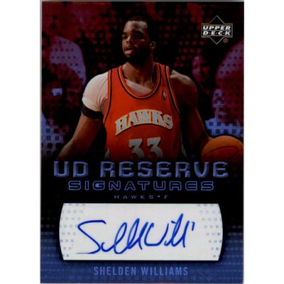 2006-07 UD Reserve Signatures #SW Shelden Williams