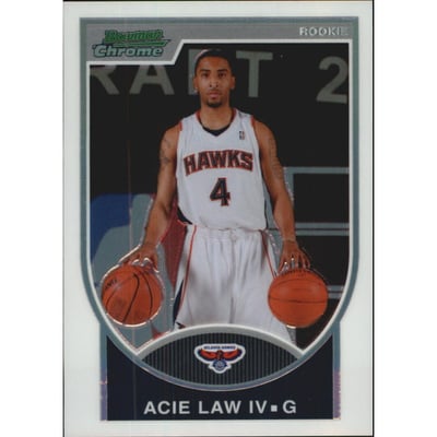 2007-08 Bowman Chrome Refractors #128 Acie Law