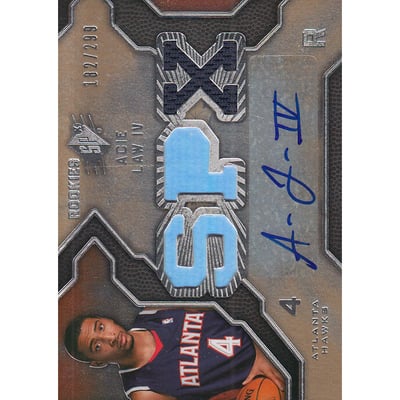 2007-08 SPx #108 Acie Law JSY AU RC