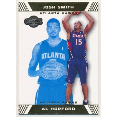 2007-08 Topps Co-Signers Gold Blue #95 Al Horford/Josh Smith