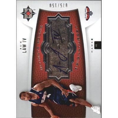 2007-08 Ultimate Collection #127 Acie Law AU/150 RC