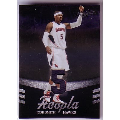 2009-10 Absolute Memorabilia Hoopla Materials Jersey Number #11 Josh Smith/25