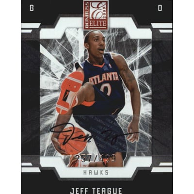 2009-10 Donruss Elite #178 Jeff Teague AU RC