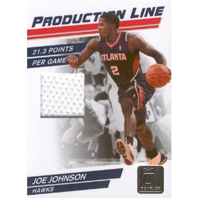 2010-11 Donruss Production Line Materials #13 Joe Johnson/399