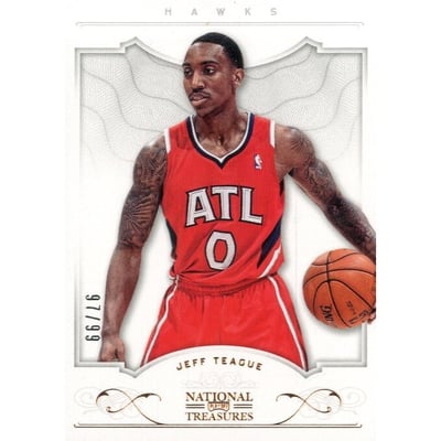 2012-13 Panini National Treasures #80 Jeff Teague
