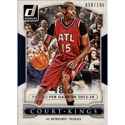 2014-15 Donruss Court Kings Stat Line Season #28 Al Horford/186