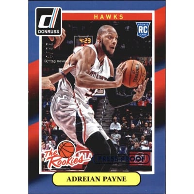 2014-15 Donruss The Rookies Press Proofs Blue #26 Adreian Payne
