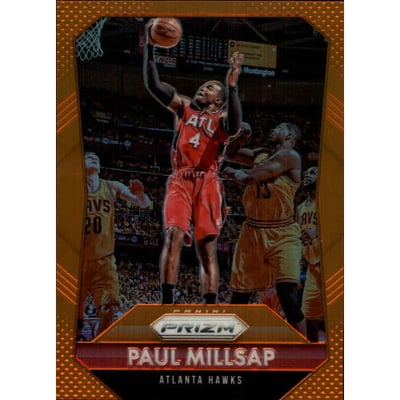 2015-16 Panini Prizm Prizms Orange #48 Paul Millsap