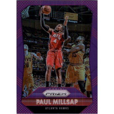 2015-16 Panini Prizm Prizms Purple #48 Paul Millsap