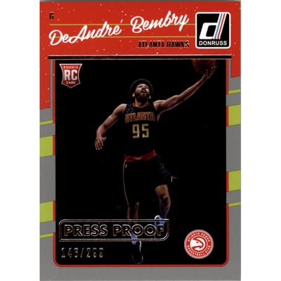 2016-17 Donruss Press Proofs Silver #168 DeAndre' Bembry