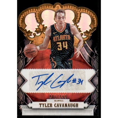 2017-18 Crown Royale Crown Autographs Rookies #21 Tyler Cavanaugh