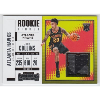 2017-18 Panini Contenders Rookie Ticket Swatches #17 John Collins