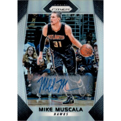 2017-18 Panini Prizm Autographs #104 Mike Muscala