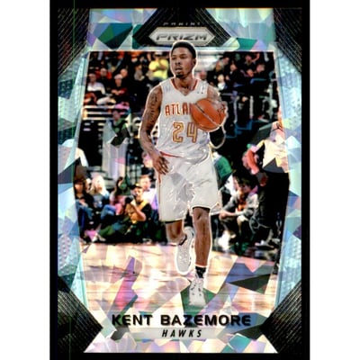 2017-18 Panini Prizm Prizms Blue Ice #108 Kent Bazemore