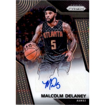 2017-18 Panini Prizm Signatures #21 Malcolm Delaney