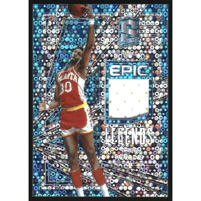 2017-18 Panini Spectra Epic Legends Memorabilia Neon Blue #3 Tree Rollins