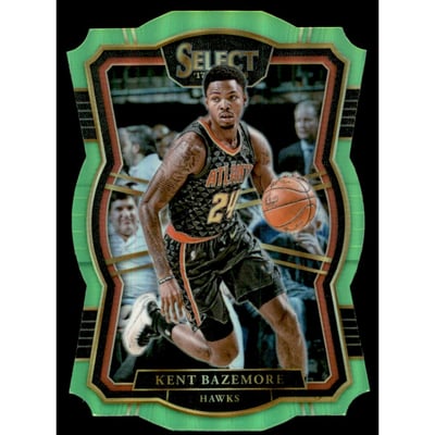 2017-18 Select Prizms Die Cut Neon Green #170 Kent Bazemore