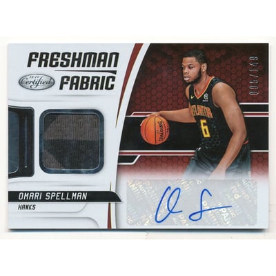 2018-19 Certified Freshman Fabric Signatures #30 Omari Spellman/149