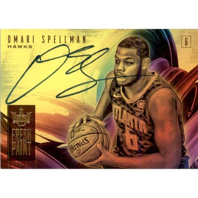 2018-19 Court Kings Fresh Paint Autographs #37 Omari Spellman/199