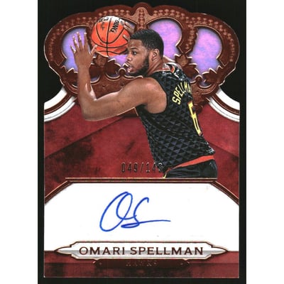2018-19 Crown Royale Crown Autographs Rookies #38 Omari Spellman