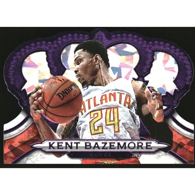 2018-19 Crown Royale Crystal Purple #6 Kent Bazemore