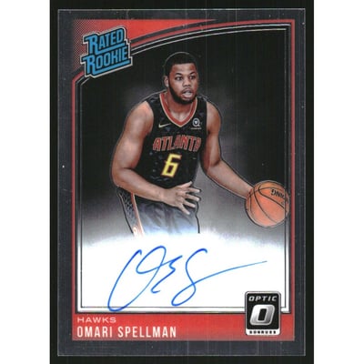 2018-19 Donruss Optic Rated Rookies Signatures #196 Omari Spellman