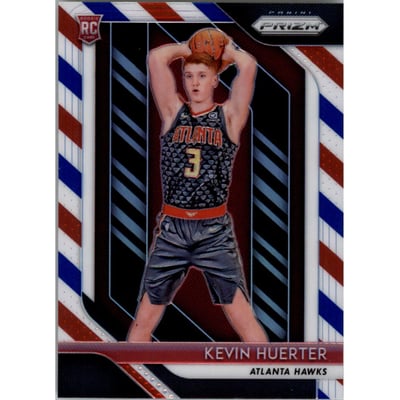 2018-19 Panini Prizm Prizms Red White and Blue #68 Kevin Huerter