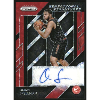 2018-19 Panini Prizm Sensational Signatures Prizms Choice #90 Omari Spellman