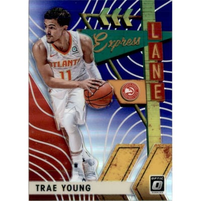 2019-20 Donruss Optic Express Lane Purple #17 Trae Young
