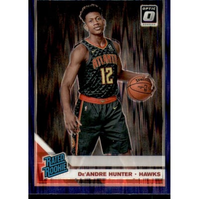 2019-20 Donruss Optic Purple Shock #198 De'Andre Hunter RR