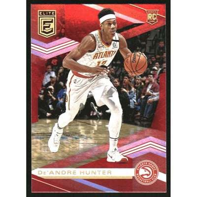 2019-20 Elite Red #138 De'Andre Hunter