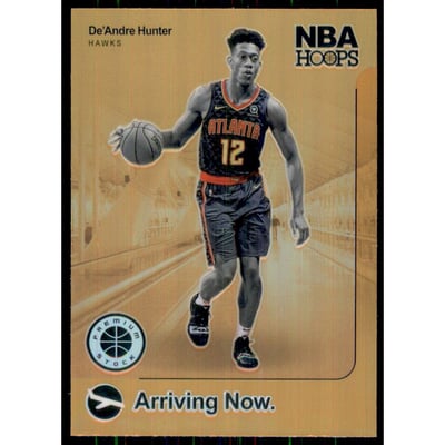 2019-20 Hoops Premium Stock Arriving Now Orange #14 De'Andre Hunter