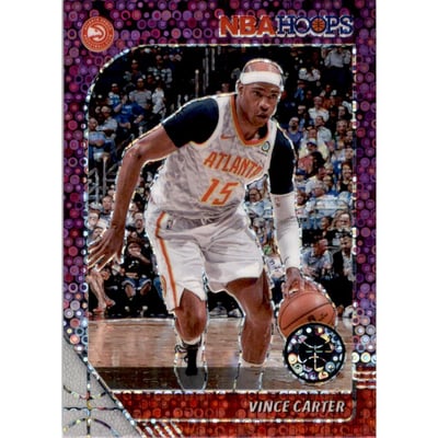 2019-20 Hoops Premium Stock Prizms Purple Disco #199 Vince Carter